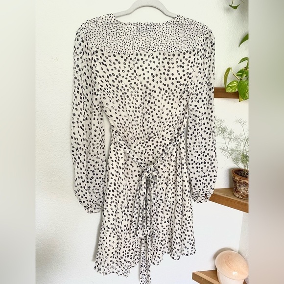 The Kooples Polka Dot Button Front Mini Dress - Picture 12 of 14